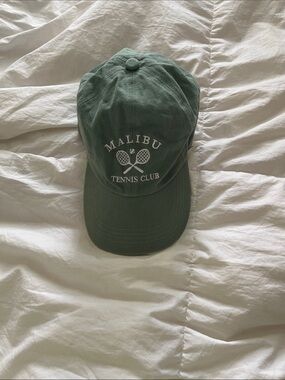 Malibu Green "Tennis Club" Embroidered Baseball Cap